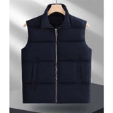 Thick Plain Satin Vest