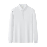 Soft cotton fine long sleeve POLO shirt